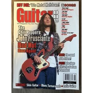 Guitar One Aug 1999 John Frusciante Red Hot Chili Peppers Tabs Lessons RHCP